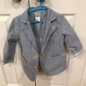 Toddler’s suit jacket pin striped